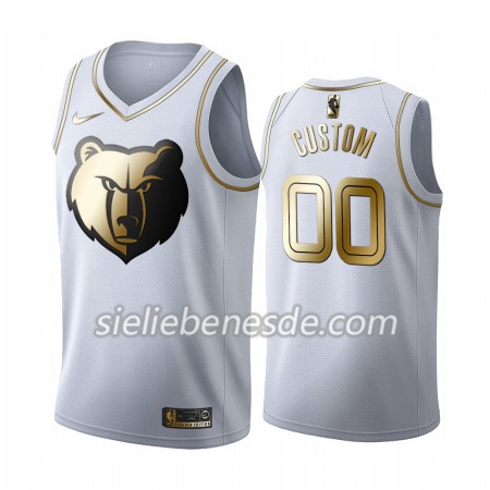 Herren NBA Memphis Grizzlies Trikot Nike 2019-2020 Weiß Golden Edition Swingman - Benutzerdefinierte